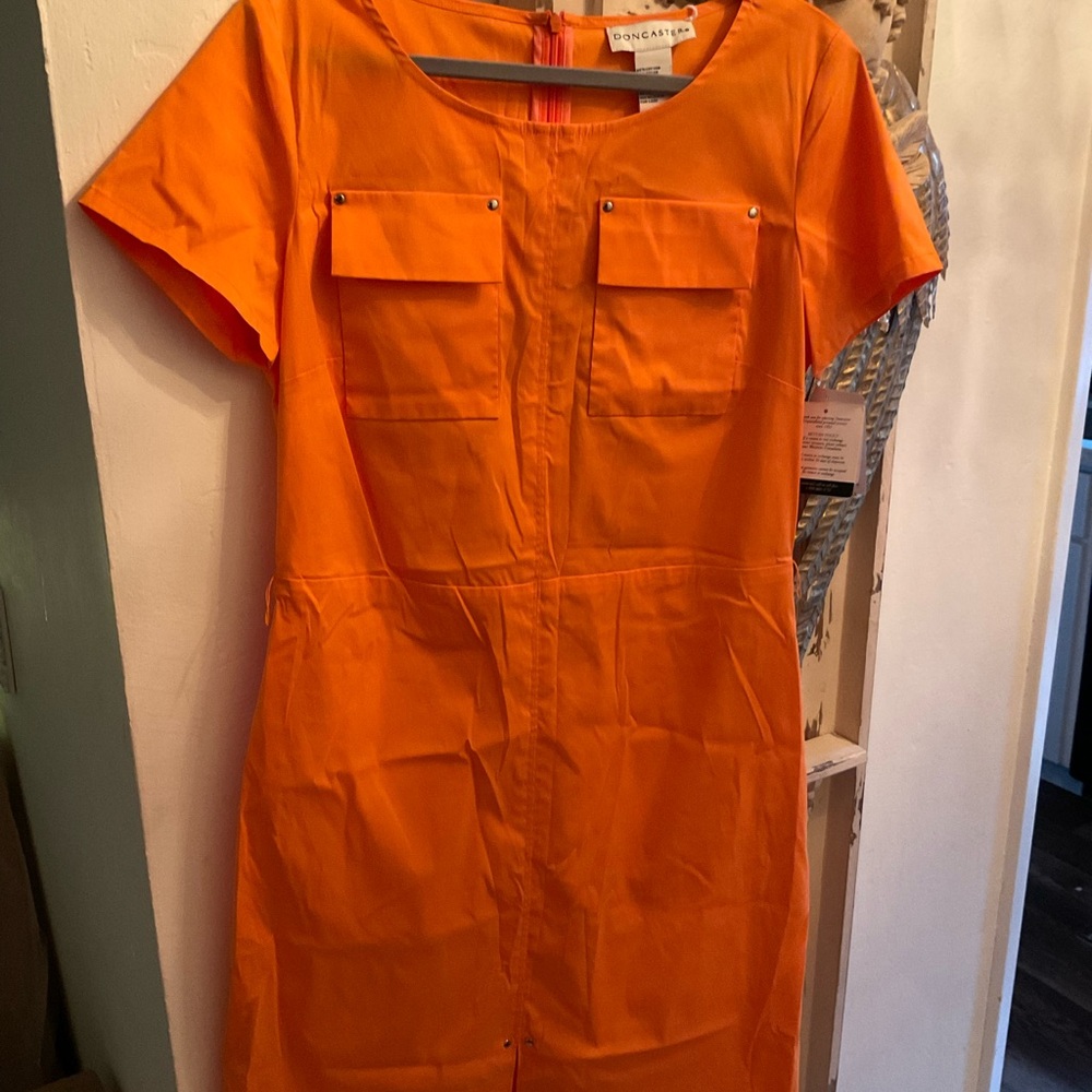 Doncaster Bright Orange Dress